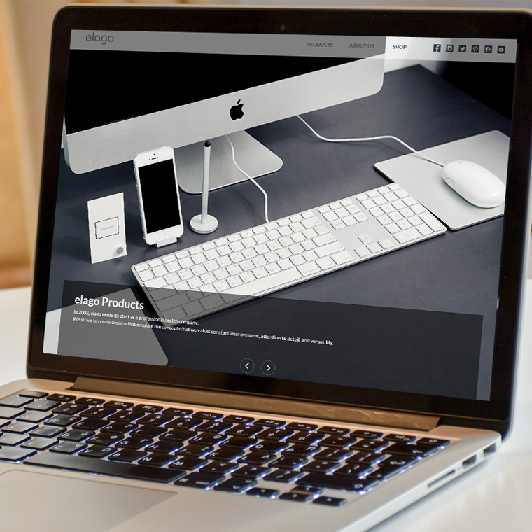 Elago brand Website